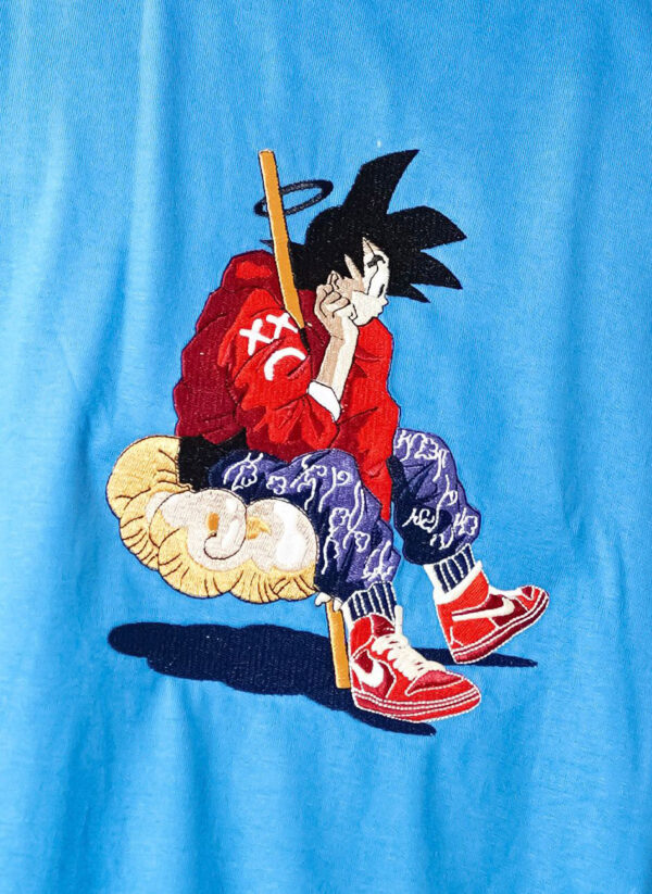 anime embroidery t shirt