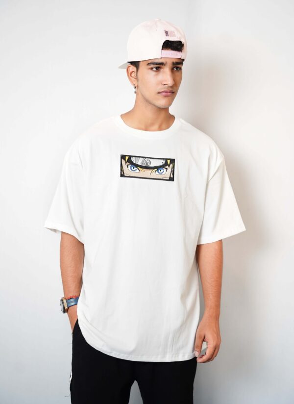 White Embroidered Oversized T-shirt