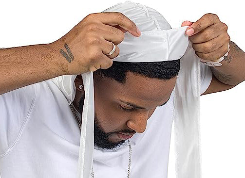 White Polyester Durag